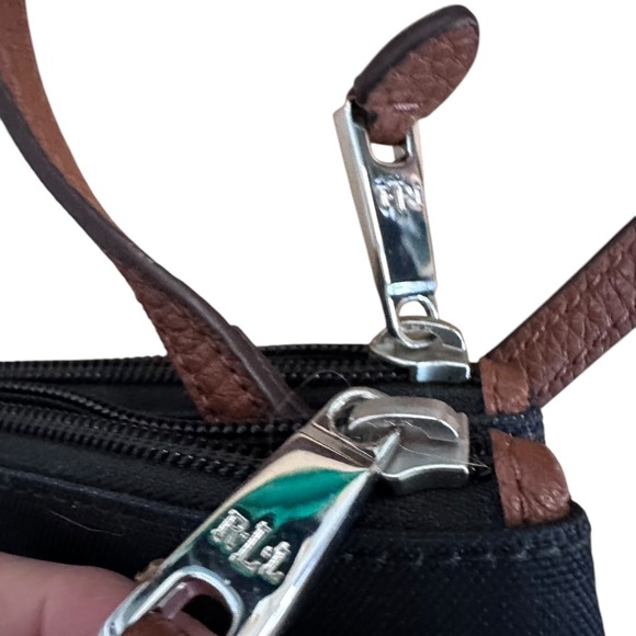 Lauren Ralph Lauren‎ Crossbody Bag Striped Canvas Purse Handbag - Picture 3 of 14